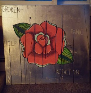 The wonderful piece Rebecca created for us.